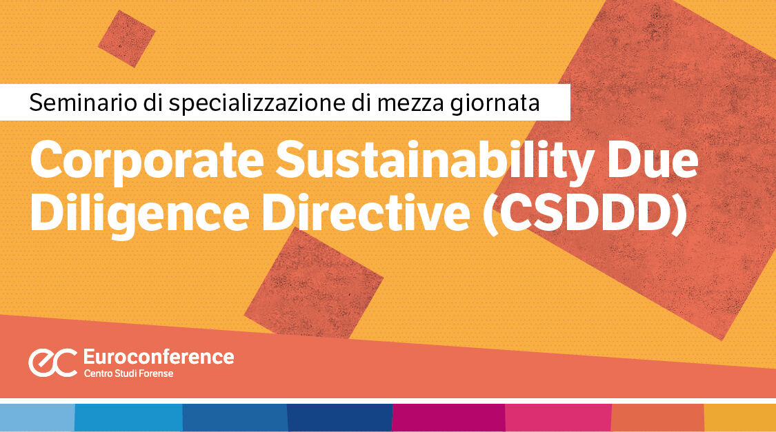 Immagine Corporate Sustainability Due Diligence Directive (CSDDD) | Euroconference